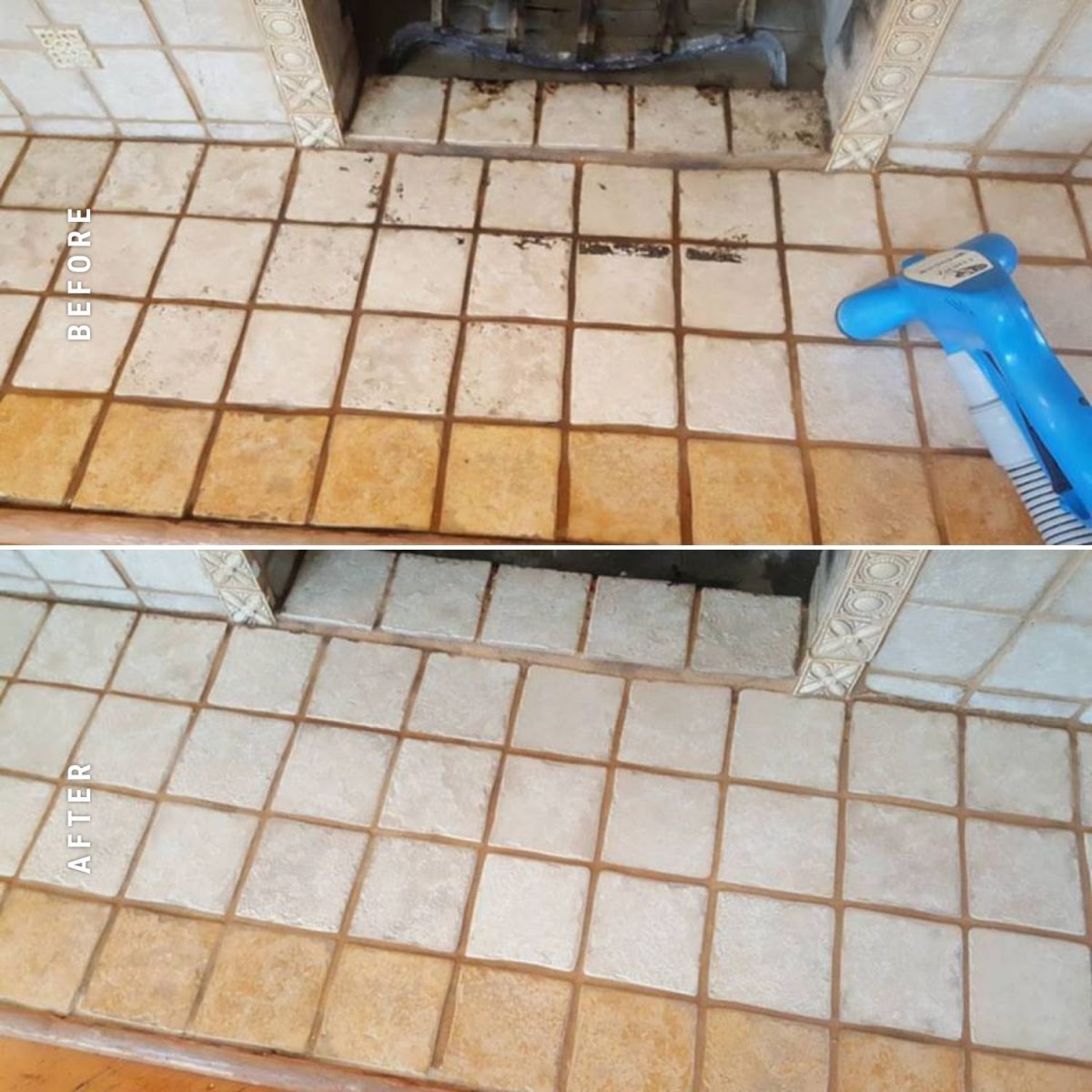 Hydra Clean NW Before and After Tile and Grout Cleaning